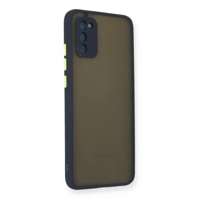 Samsung Galaxy A03s Kılıf Montreal Silikon Kapak - Lacivert
