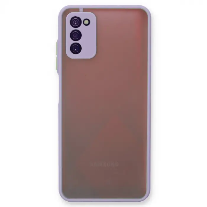 Samsung Galaxy A03s Kılıf Montreal Silikon Kapak - Mor