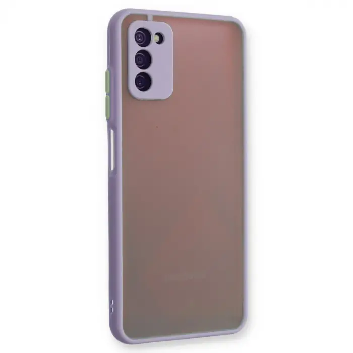 Samsung Galaxy A03s Kılıf Montreal Silikon Kapak - Mor