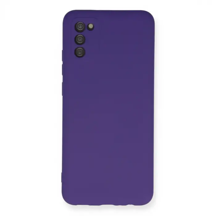 Samsung Galaxy A03s Kılıf Nano İçi Kadife Silikon - Mor