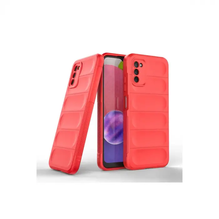 Samsung Galaxy A03s Kılıf Optimum Silikon - Kırmızı
