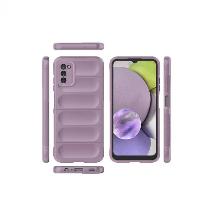 Samsung Galaxy A03s Kılıf Optimum Silikon - Mor