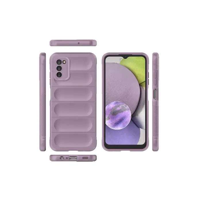 Samsung Galaxy A03s Kılıf Optimum Silikon - Mor