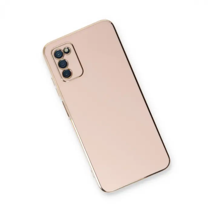 Samsung Galaxy A03s Kılıf Volet Silikon - Pembe
