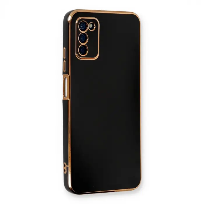 Samsung Galaxy A03s Kılıf Volet Silikon - Siyah