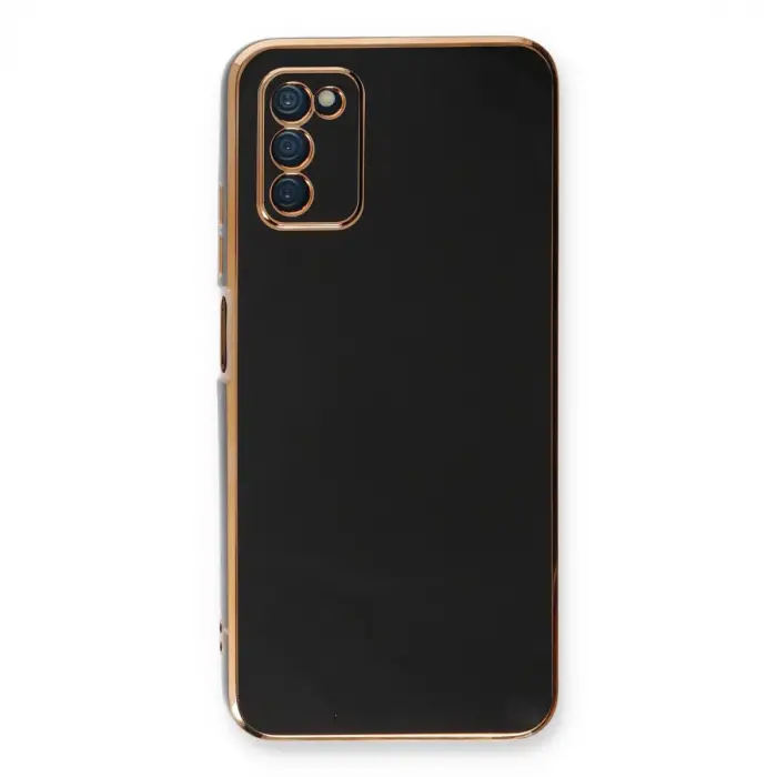 Samsung Galaxy A03s Kılıf Volet Silikon - Siyah