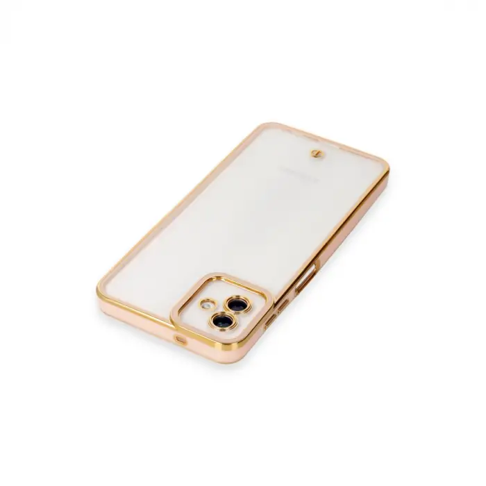 Samsung Galaxy A04 Kılıf Liva Lens Silikon - Rose