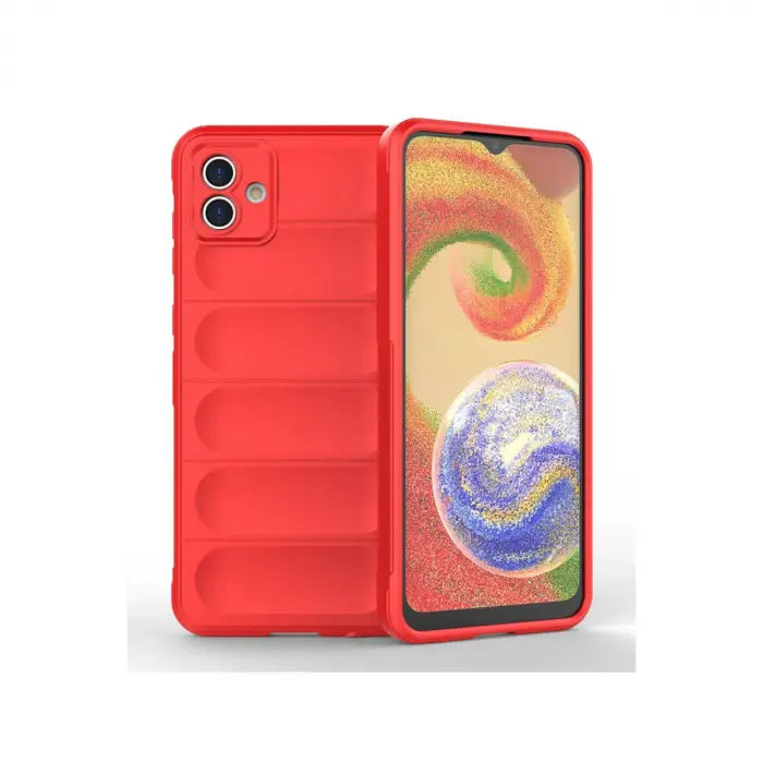 Samsung Galaxy A04 Kılıf Optimum Silikon - Kırmızı