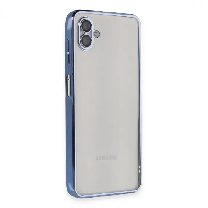 Samsung Galaxy A04 Kılıf Razer Lensli Silikon - Açık Mavi