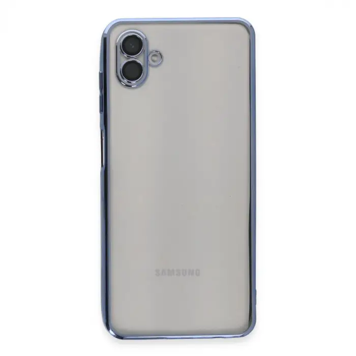 Samsung Galaxy A04 Kılıf Razer Lensli Silikon - Açık Mavi