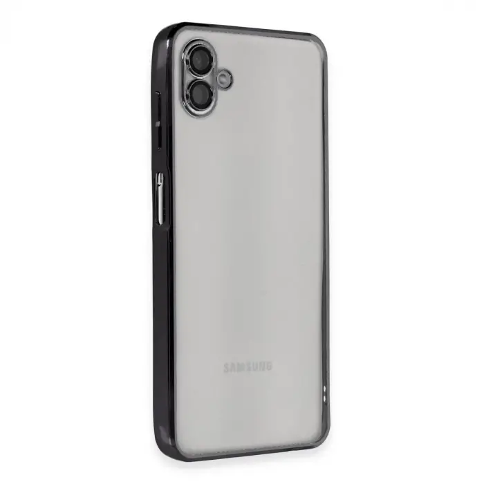 Samsung Galaxy A04 Kılıf Razer Lensli Silikon - Siyah