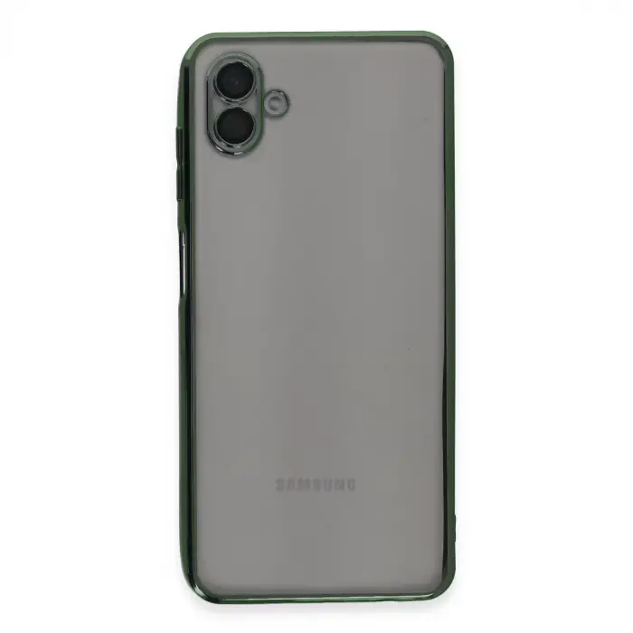 Samsung Galaxy A04 Kılıf Razer Lensli Silikon - Yeşil