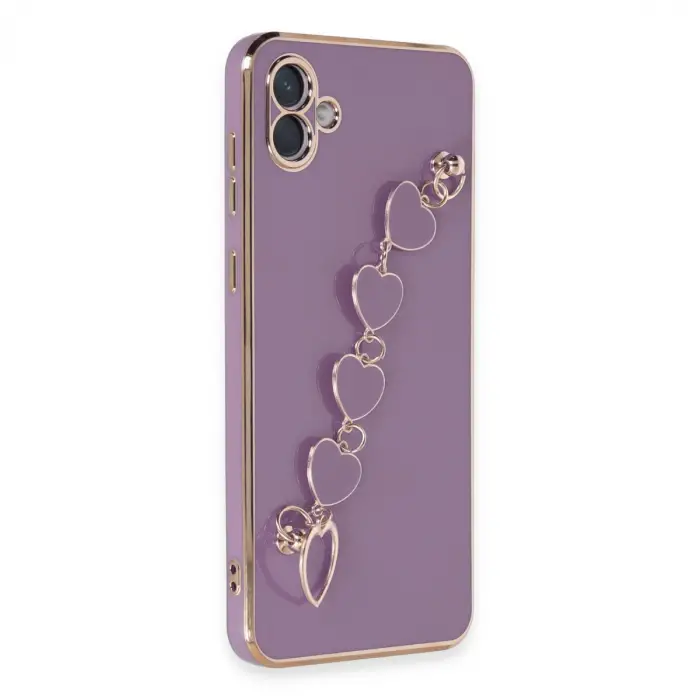 Samsung Galaxy A04e Kılıf Esila Silikon - Mor