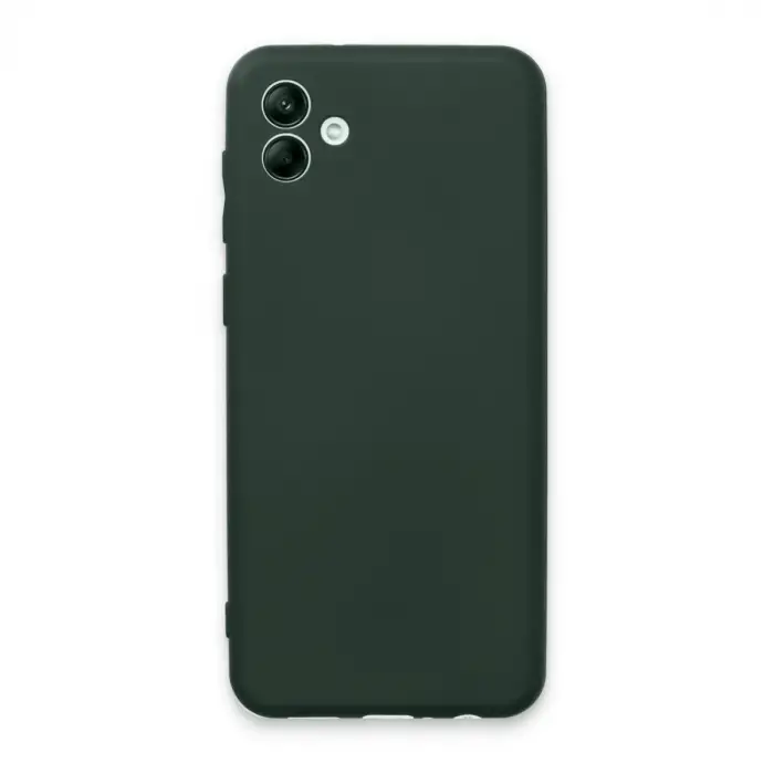 Samsung Galaxy A04e Kılıf First Silikon - Koyu Yeşil