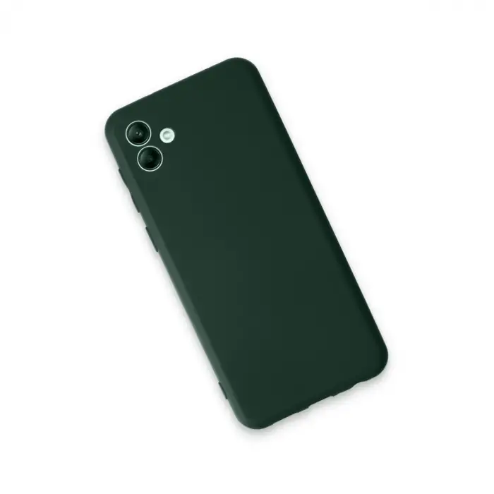 Samsung Galaxy A04e Kılıf First Silikon - Koyu Yeşil