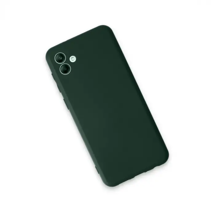 Samsung Galaxy A04e Kılıf First Silikon - Koyu Yeşil