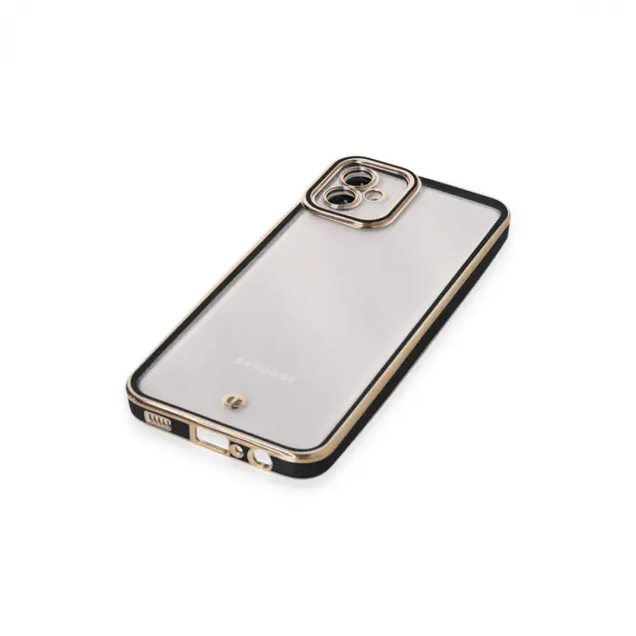 Samsung Galaxy A04e Kılıf Liva Lens Silikon - Siyah