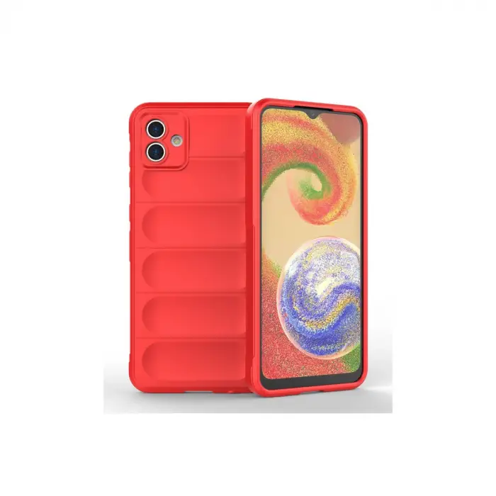 Samsung Galaxy A04e Kılıf Optimum Silikon - Kırmızı