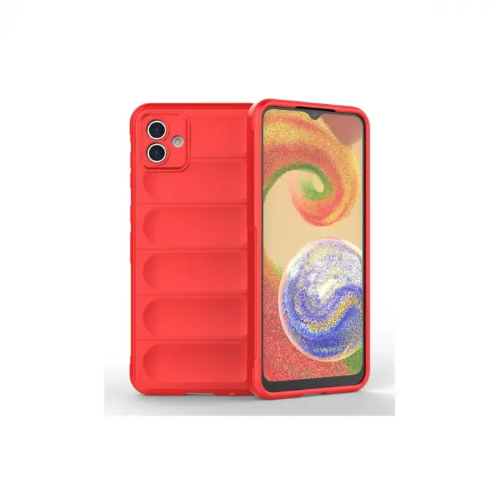 Samsung Galaxy A04e Kılıf Optimum Silikon - Kırmızı