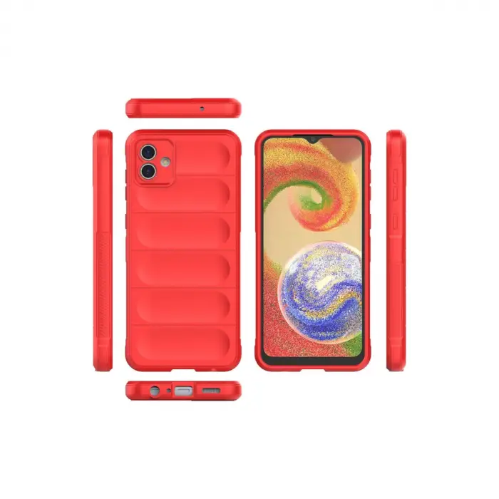 Samsung Galaxy A04e Kılıf Optimum Silikon - Kırmızı
