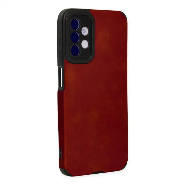 Samsung Galaxy A04s Kılıf Loop Deri Silikon - Kırmızı