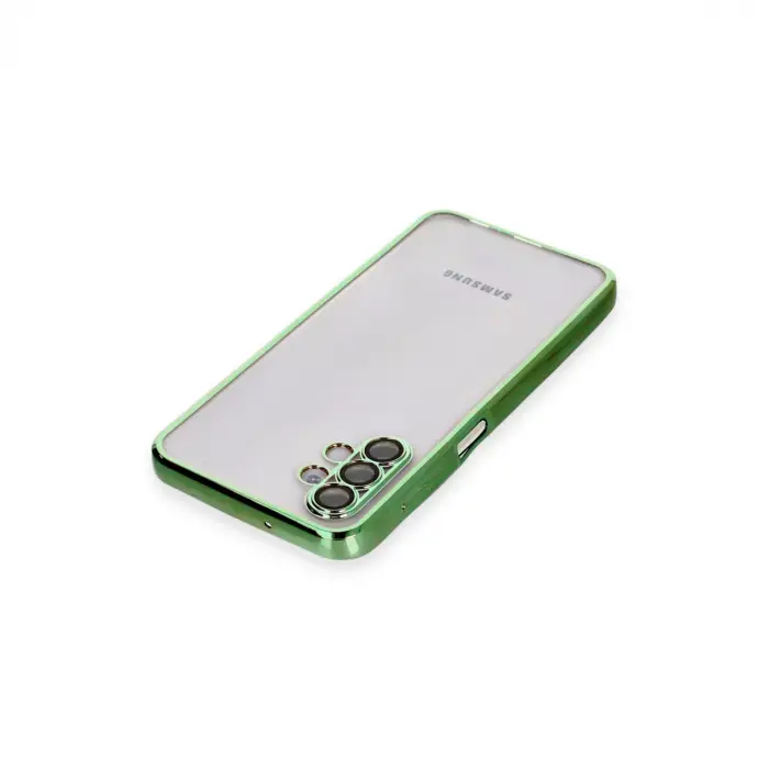 Samsung Galaxy A04s Kılıf Razer Lensli Silikon - Yeşil