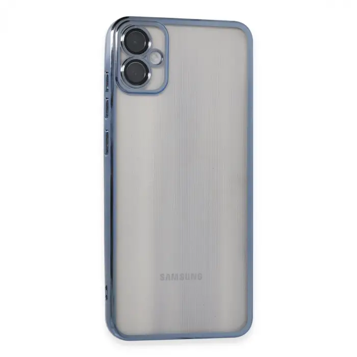Samsung Galaxy A05 Kılıf Razer Lensli Silikon - Lacivert