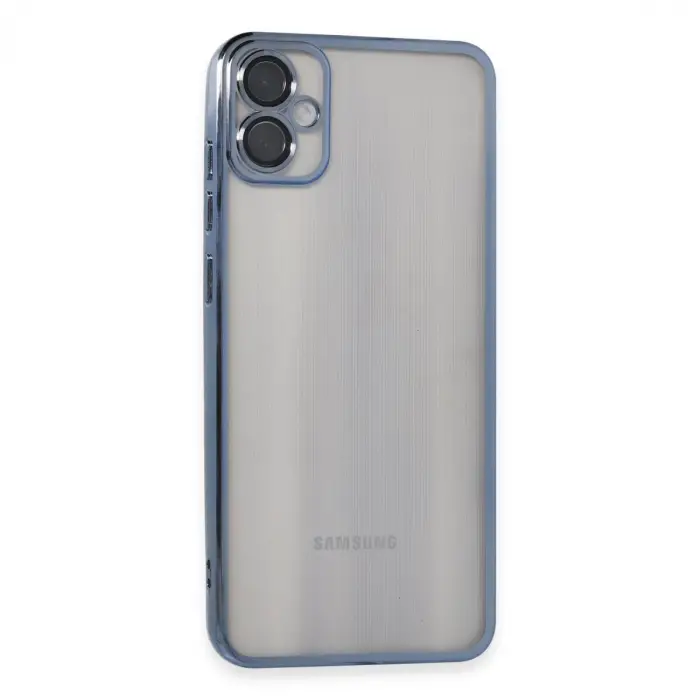 Samsung Galaxy A05 Kılıf Razer Lensli Silikon - Lacivert