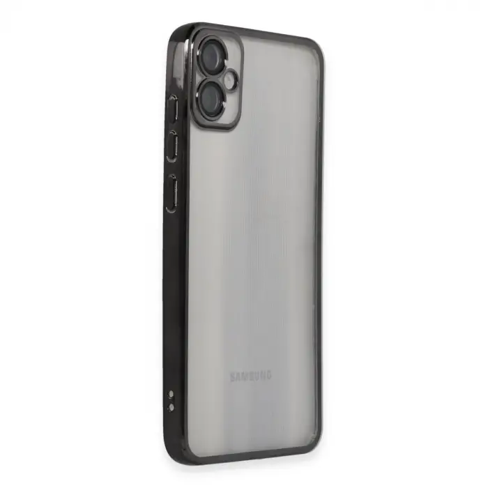 Samsung Galaxy A05 Kılıf Razer Lensli Silikon - Siyah