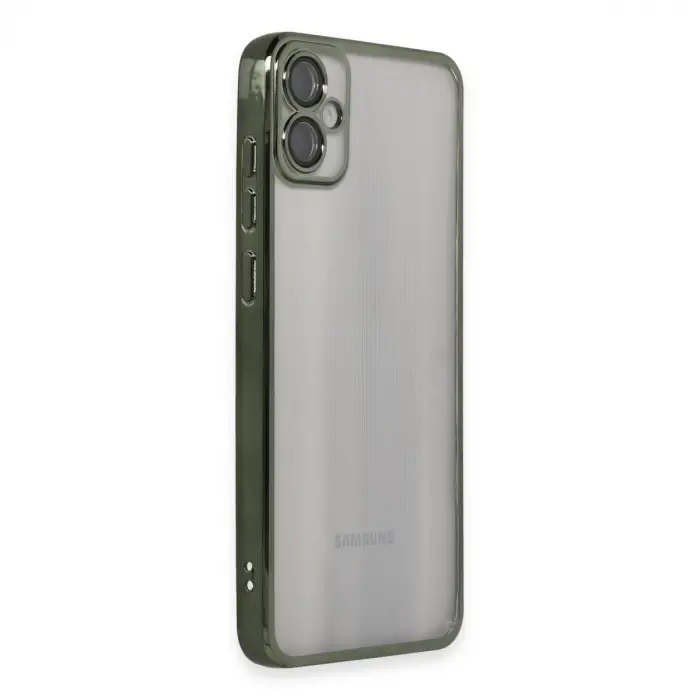 Samsung Galaxy A05 Kılıf Razer Lensli Silikon - Yeşil