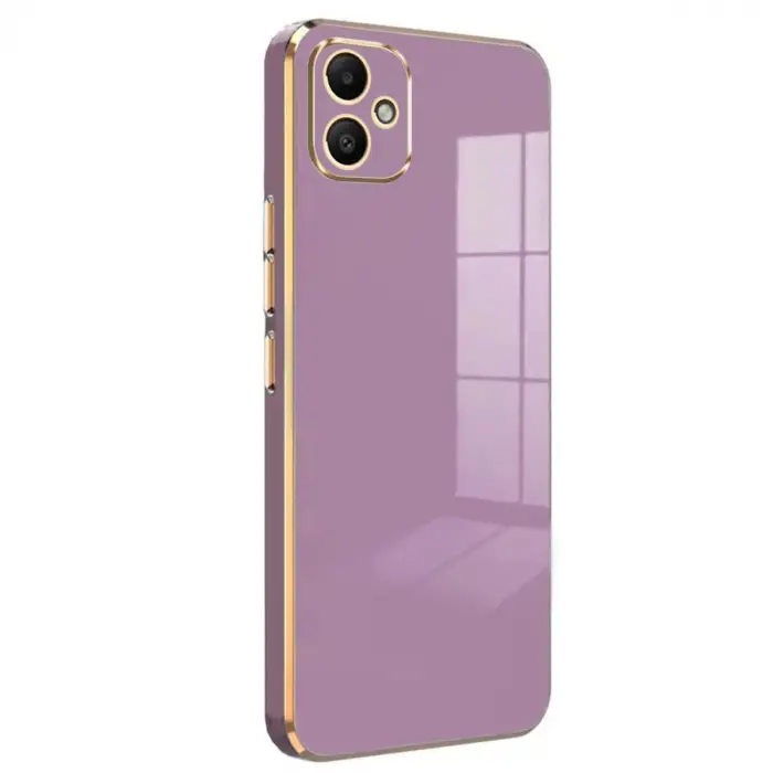 Samsung Galaxy A05 Kılıf Volet Silikon - Mor