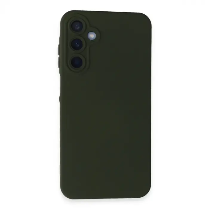 Samsung Galaxy A05s Kılıf Nano İçi Kadife Silikon - Koyu Yeşil