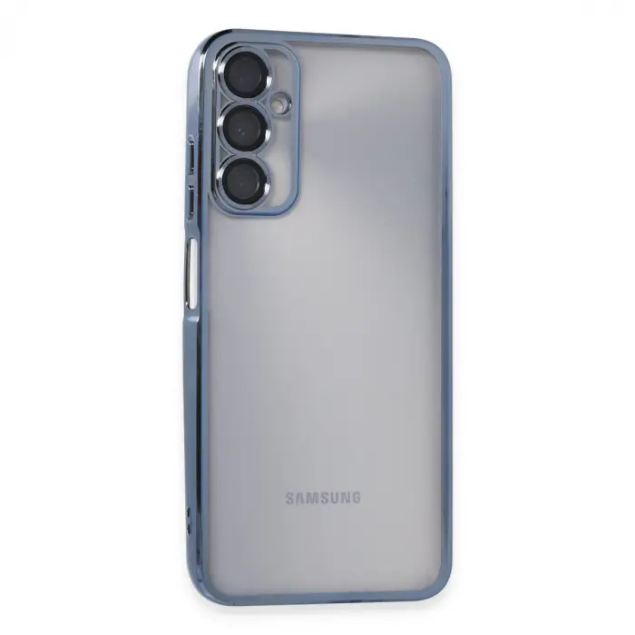 Samsung Galaxy A05s Kılıf Razer Lensli Silikon - Açık Mavi