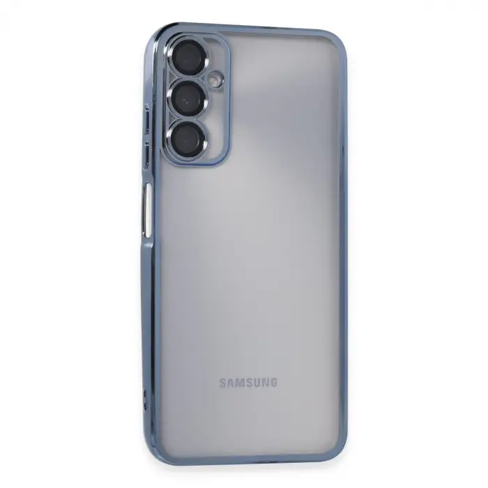 Samsung Galaxy A05s Kılıf Razer Lensli Silikon - Açık Mavi