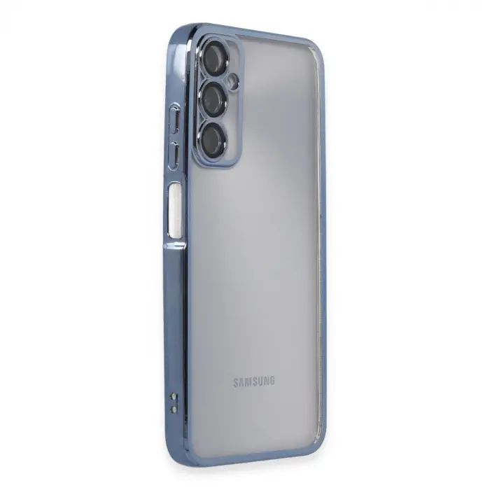 Samsung Galaxy A05s Kılıf Razer Lensli Silikon - Açık Mavi