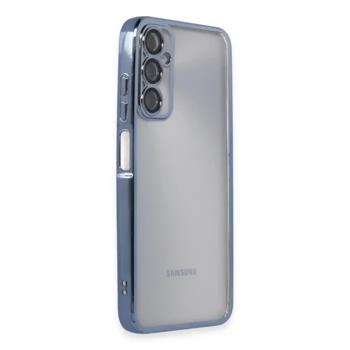 Samsung Galaxy A05s Kılıf Razer Lensli Silikon - Açık Mavi