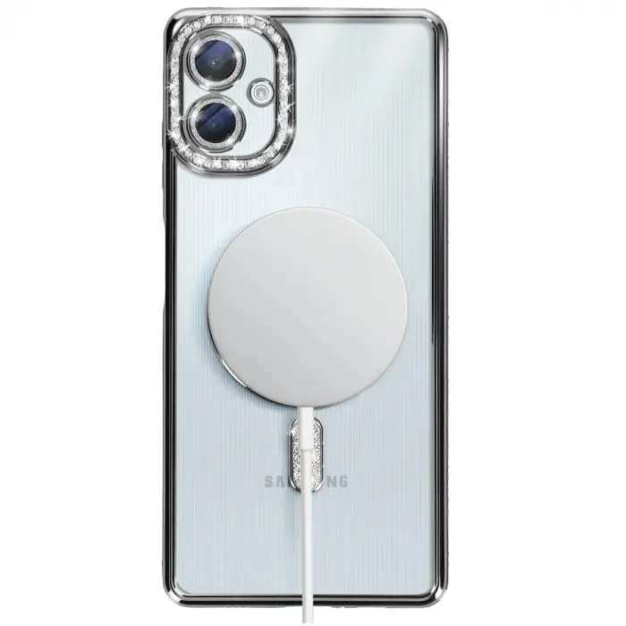 Samsung Galaxy A06 Joke Simli Magneticsafe Kılıf - Siyah