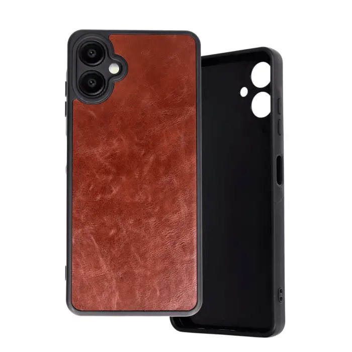 Samsung Galaxy A06 Kılıf Aras Deri Kapak - Bordo