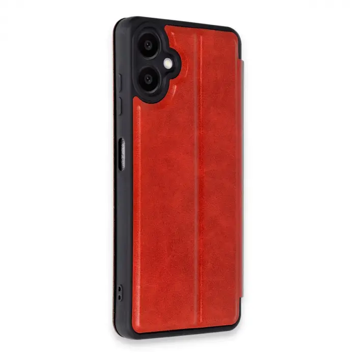 Samsung Galaxy A06 Kılıf Flip Cover - Kırmızı