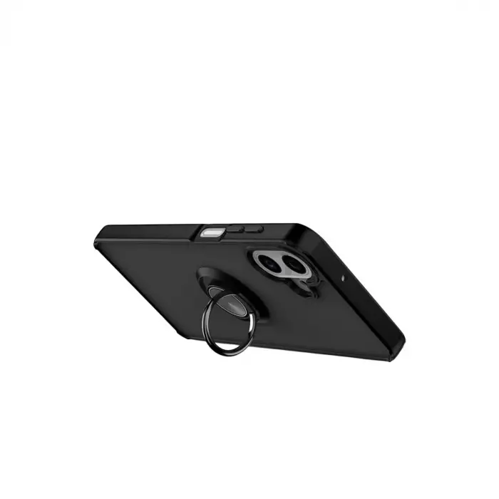 Samsung Galaxy A07 4g Montreal Yüzüklü Silikon Kapak - Siyah