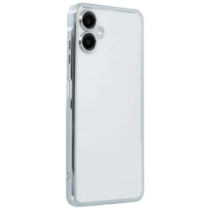 Samsung Galaxy A07 4g Razer Lensli Silikon - Gümüş