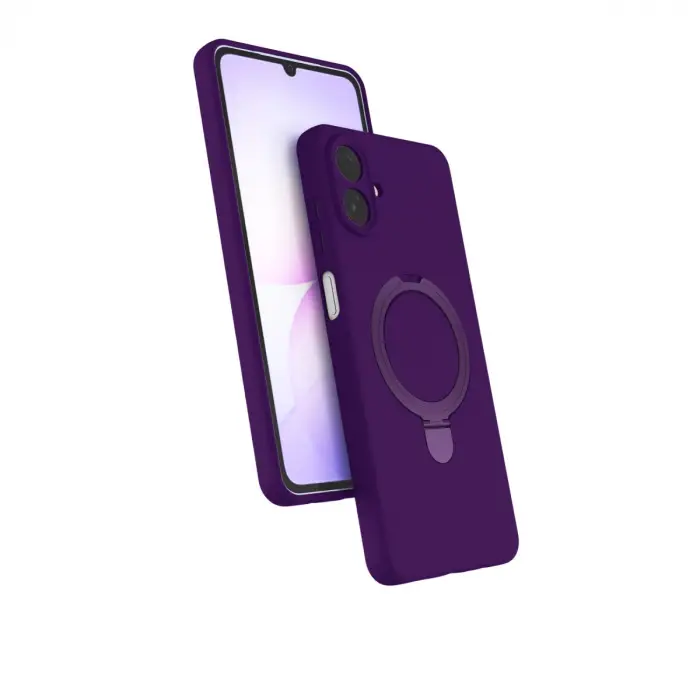 Samsung Galaxy A07 4g Regal Magsafe Standlı Kapak - Derin Mor