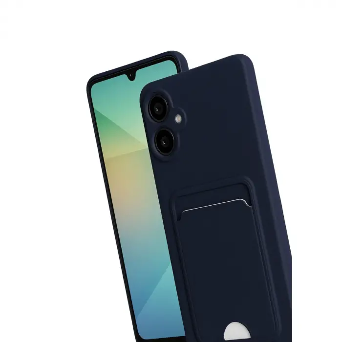 Samsung Galaxy A07 Kelvin Kartvizitli Silikon - Lacivert