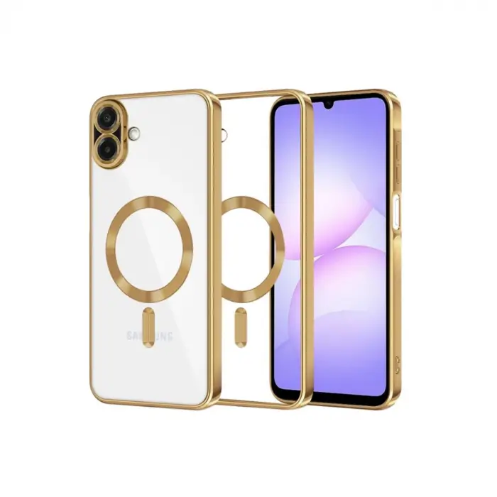 Samsung Galaxy A07 Kross Magneticsafe Kapak - Gold