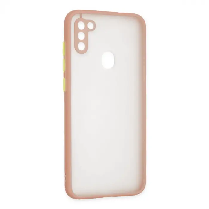 Samsung Galaxy A11 Kılıf Montreal Silikon Kapak - Pembe