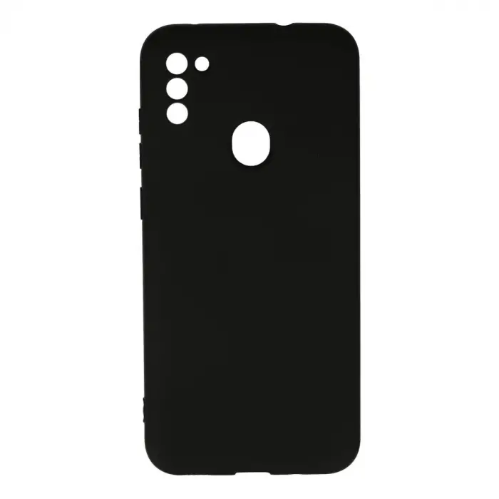Samsung Galaxy A11 Kılıf Nano İçi Kadife Silikon - Siyah