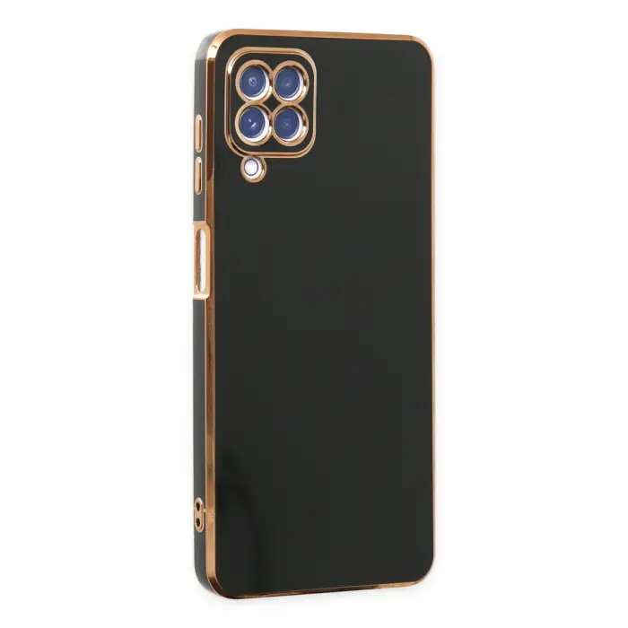 Samsung Galaxy A12 Kılıf Volet Silikon - Siyah