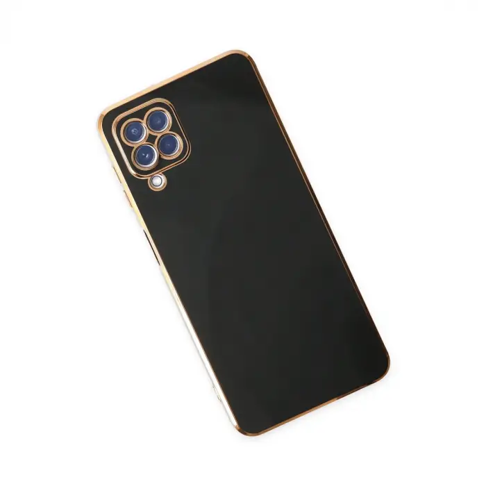 Samsung Galaxy A12 Kılıf Volet Silikon - Siyah