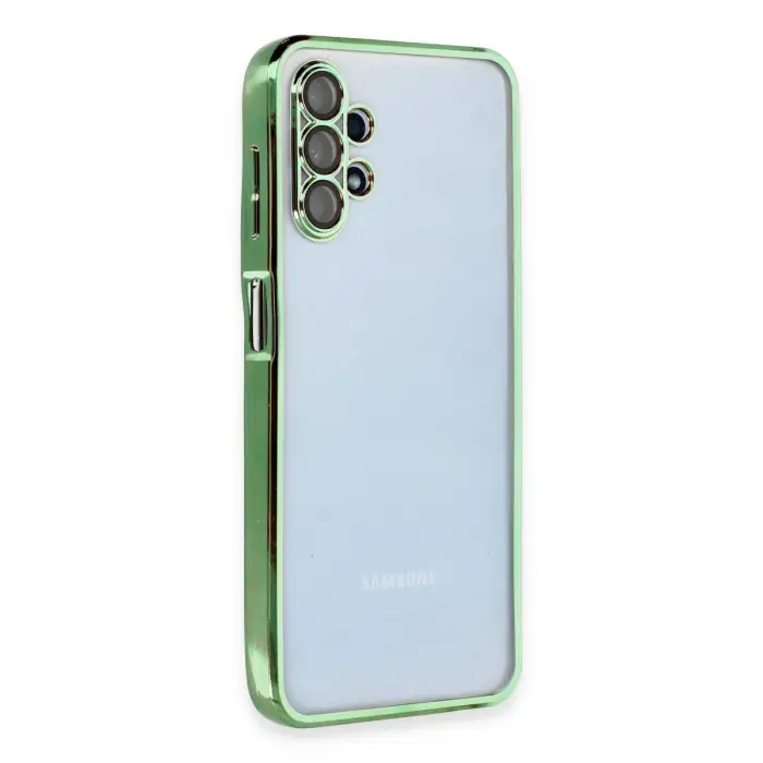 Samsung Galaxy A13 4g Kılıf Razer Lensli Silikon - Yeşil