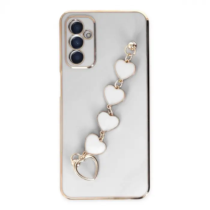 Samsung Galaxy A14 4g Kılıf Esila Silikon - Beyaz